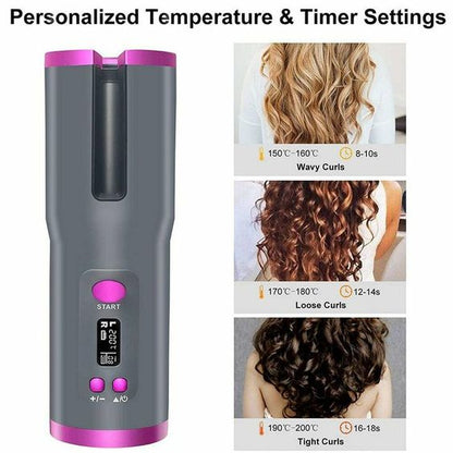 Conair Unbound Cordless Auto Curler - Rechargeable Auto Curler For Curls or Waves