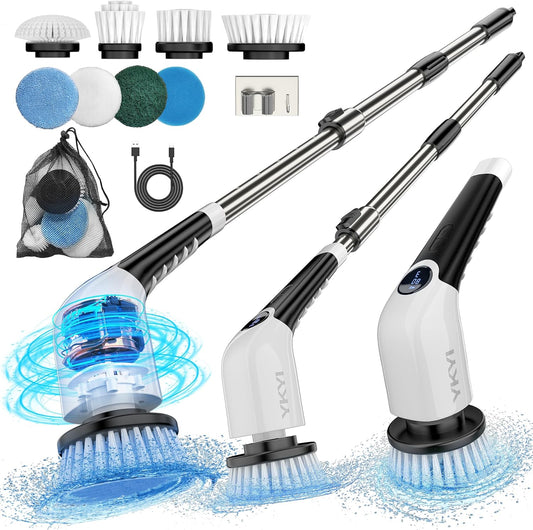 Electric Cleaning Brush JY-6010 – Powerful 360° Scrubber for Home & Bathroom