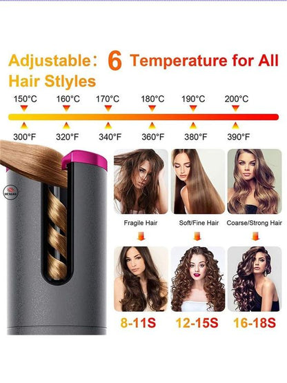 Conair Unbound Cordless Auto Curler - Rechargeable Auto Curler For Curls or Waves